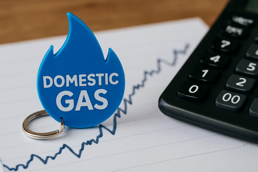 average commercial gas price uk